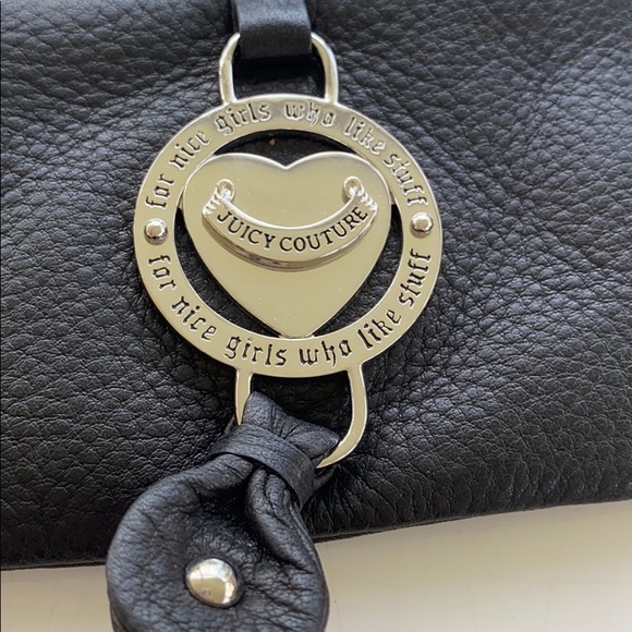 Juicy Couture Black Leather Coin Purse! - Picture 2 of 6
